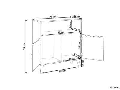LuneBox Kids Natural wood Cabinet.