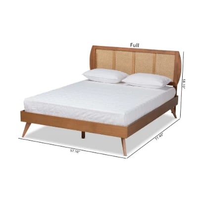 Picture of Kaïla Natural Wood Bed – Modern Design