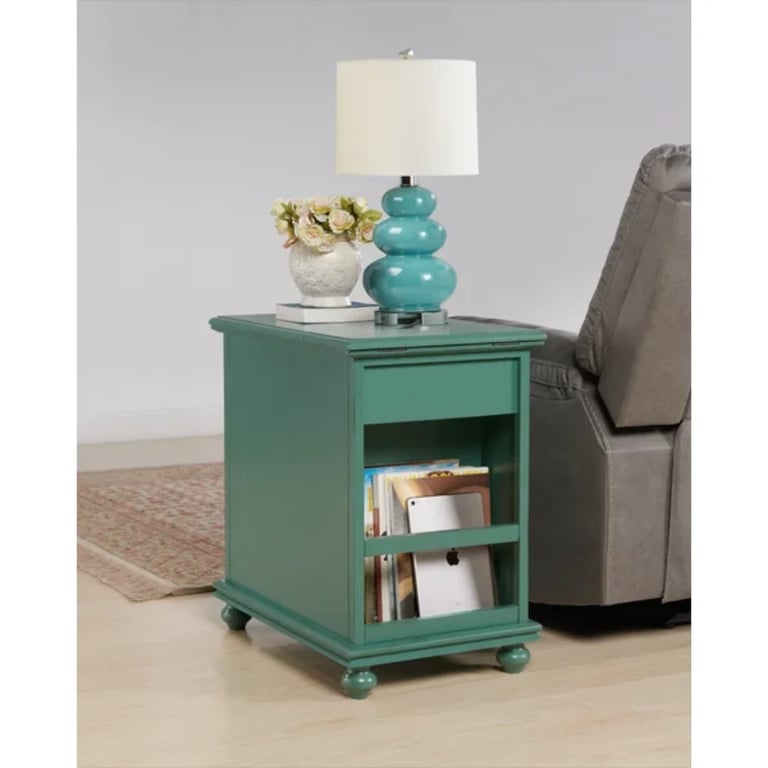 Picture of Ahmara Side table natural wood with storage