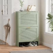Solène – Modern Natural Wood Shoe Cabinet