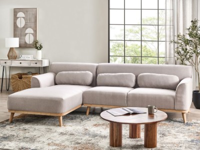 Picture of Milano L-Shaped Sectional – Natural Wood