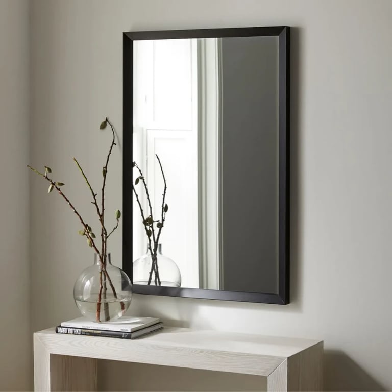 Thick Frame Metal Rectangle Wall Mirror 