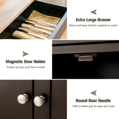 Asac Rolling Kitchen Island with Storage