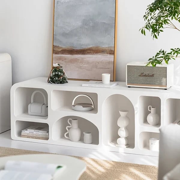 Picture of Silven Modular TV & Bookcase Unit – Natural Wood