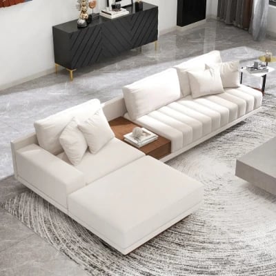 Picture of Armia L-Shaped Sectional – Natural Wood