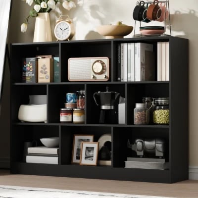 Brezly – Natural Wood Storage & Display Unit