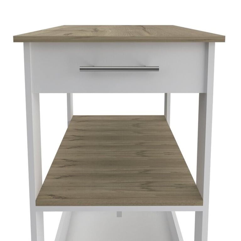 Langi Kitchen Island with Locking Wheels