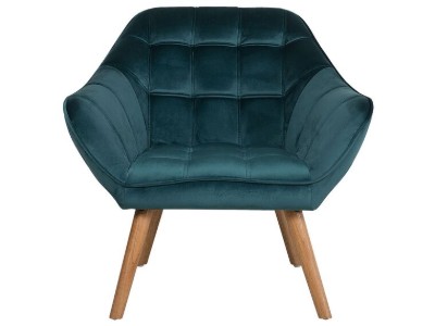 صورة كرسي ميلو بحواف مستديرة – تنجيد ناعم وأرجل خشبية