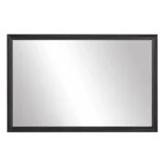 Geneva Black Framed Wall Mirror  Rectangular Vanity Mirror