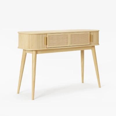 Elara Console Table – Natural Wood