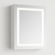 صورة تولين مرآة حمام بإضاءة ليد و خزانة