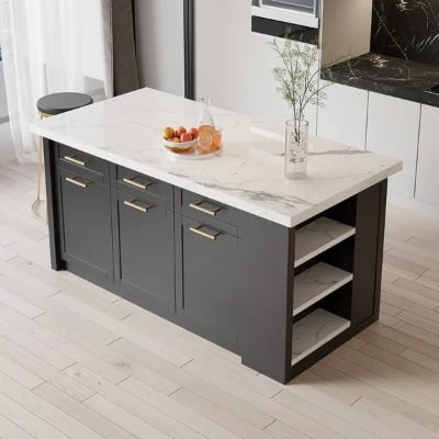 Grata Kitchen Island with Storage