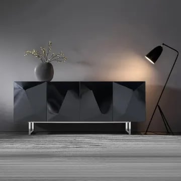 Picture of Venela Modern Sideboard Natural wood with Metal legs