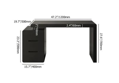Picture of Mular – Natural Wood Desk with Multi-Drawer Storage & Movable Cabinet