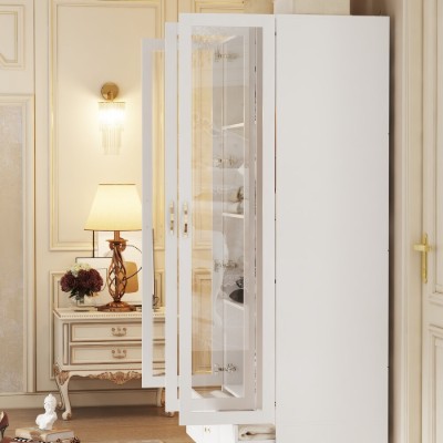Picture of Glassy Multi-unit and multi-use wardrobe natural wood