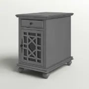 Picture of Ahmara Side table natural wood with storage