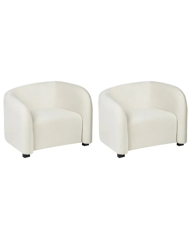 Luvora - Curved Velvet Armchair
