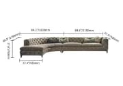 Picture of Montero Curved Sectional -Natural Wood