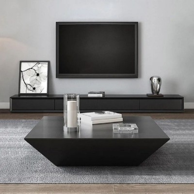Picture of Modern Walnut TV Stand Rectangle Walnut