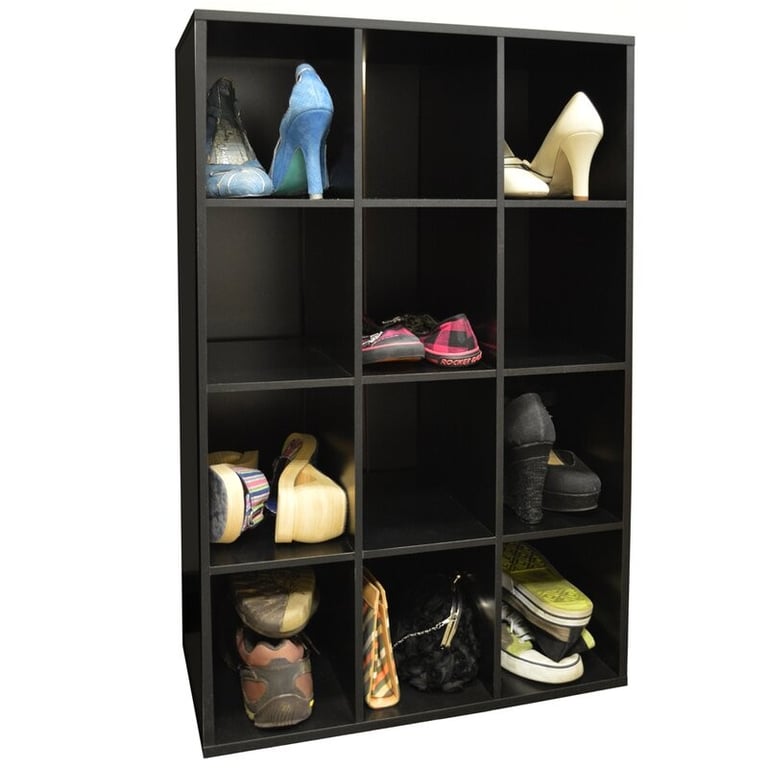 Barbara 12 Pair Stackable Shoe Storage Cabinet