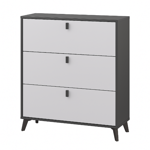 Picture of Recetar Shoe Storage Cabinet - 3 Folding Drawers
