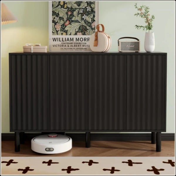 Flutéro – Luxury Modern Natural Wood Shoe Cabinet