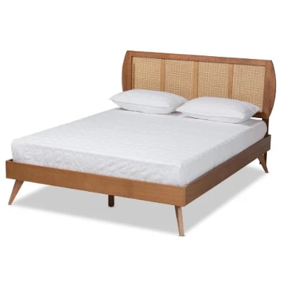 Picture of Kaïla Natural Wood Bed – Modern Design