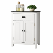 صورة خزانة حمام خشب طبيعي -ميلك