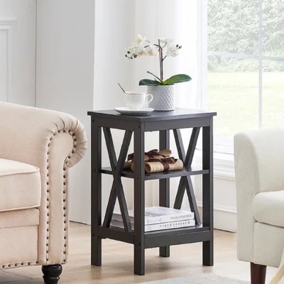 صورة طاولة جانبية خشب طبيعي -مونامور