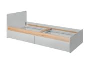 صورة تيرنو – سرير مفرد خشب طبيعي مع درجين تخزين واسع