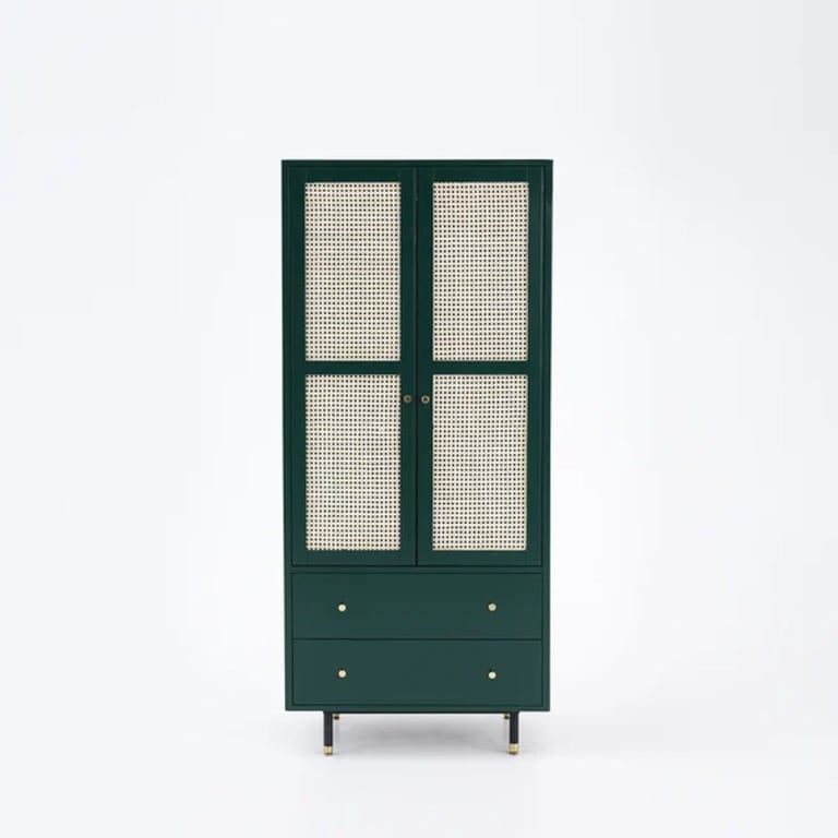 Picture of Vart Wardorbe Natural wood with Rattan