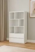 Picture of Kiva – Youth Natural Wood Bookcase with 2 Drawers