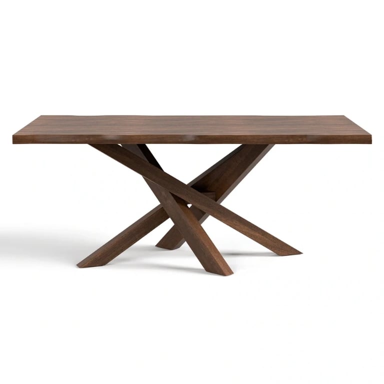 Aurela Rectangular Dining Set – Natural Wood