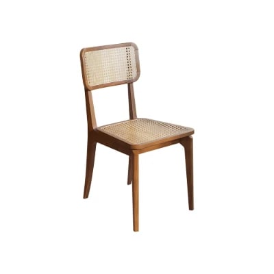Picture of Lyna Handwoven Cane & Wood Chair – Classic Natural Elegance