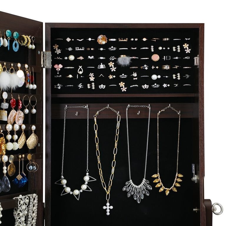 Aganlane Jewelry Armoire with Mirror