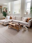 صورة لاڤا -طاولة قهوه خشب طبيعى مع رف