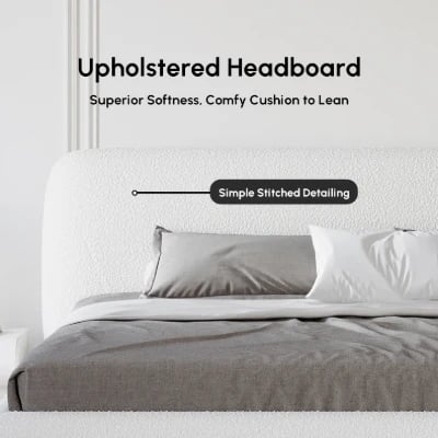 صورة سرير مودرن كريفين - خشب طبيعي