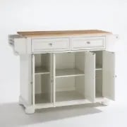 Talya Wide Rolling Kitchen Island
