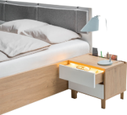 صورة طقم غرفة نوم بيلڤيل – خشب طبيعي