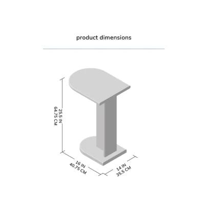 Bobby Natural Wood Side Table – Minimal C-Shaped Design