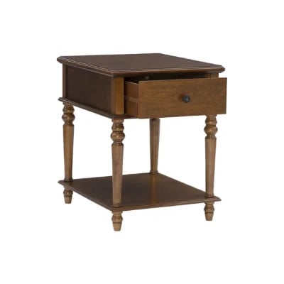 Picture of Rakan Side table natural wood - One Drawer