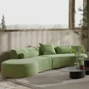 Picture of Elora Velvet Wave Sectional