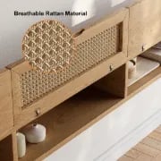 صورة اچاري حامل للتليفزيون رتان مع خشب