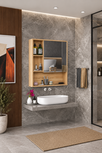 Picture of AmeLee Surface Mount Framed 1 Door Medicine Cabinet