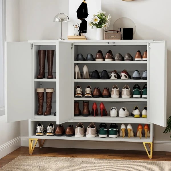 Blanchette – Modern Natural Wood Shoe Cabinet