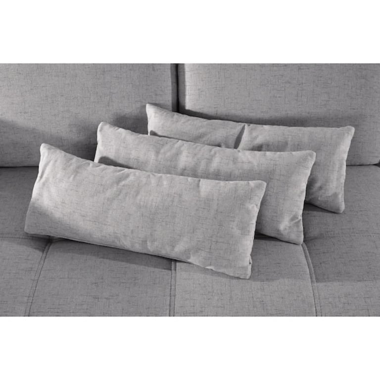 Picture of Bianco Modern L-Shaped Sectional – Natural Wood Base