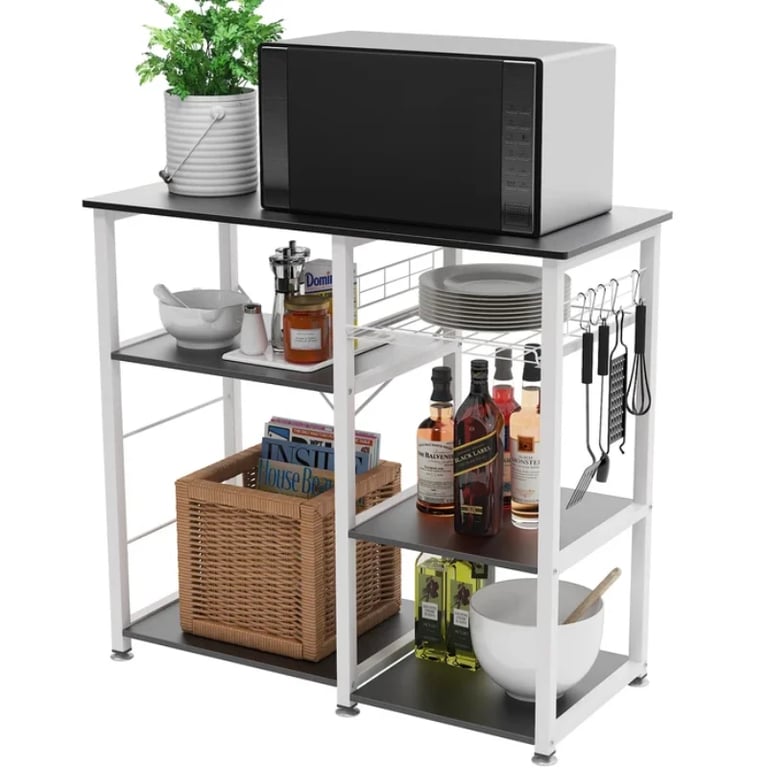 Slushy Rolling Kitchen Island with Metal Frame