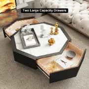 صورة لونا  طاولة قهوة مودرن - خشب طبيعي