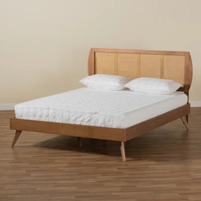 Picture of Kaïla Natural Wood Bed – Modern Design
