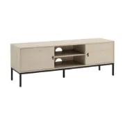 Picture of Vero Modern TV Stand – Natural Wood with Metal Legs
